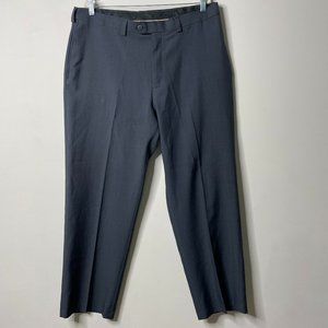 Haggar Charcoal Grey Classic Fit Pleated Pants 38x29